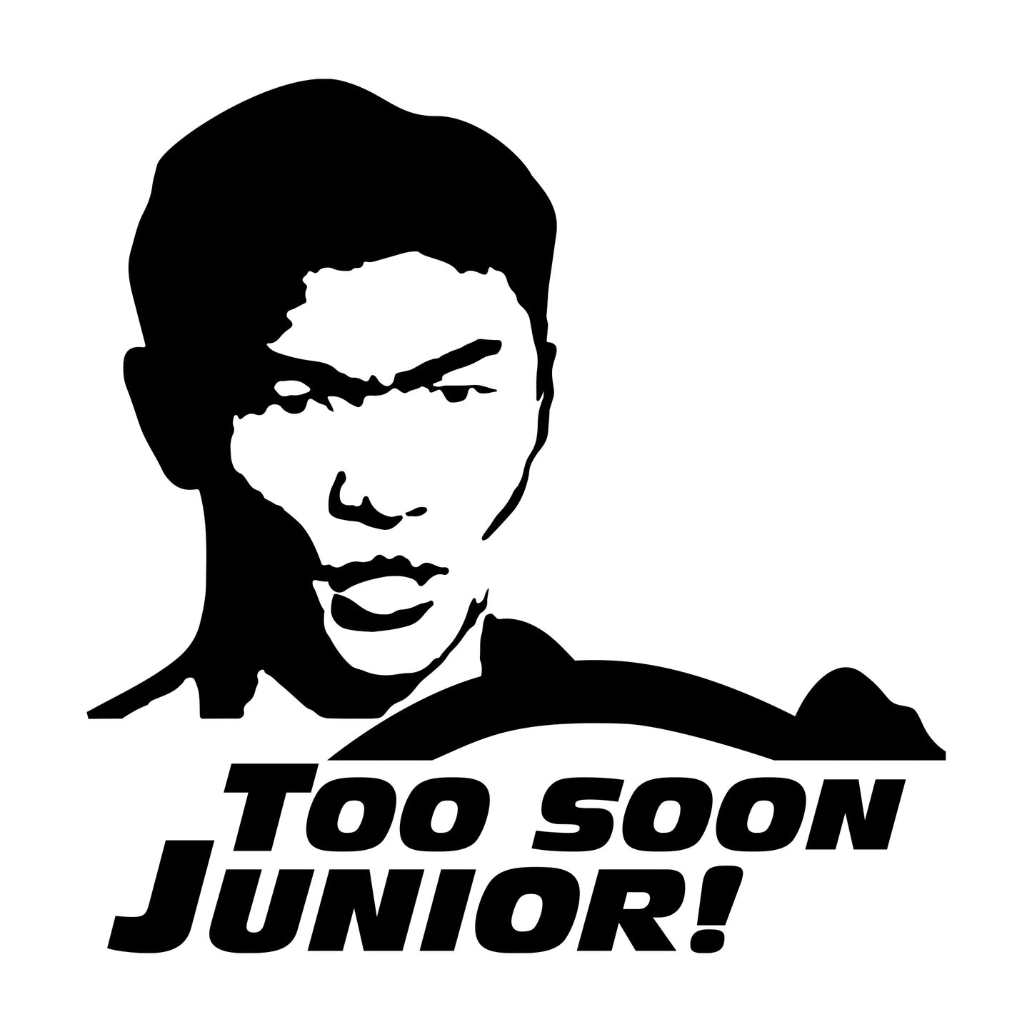 Too Soon Junior Speed T-Shirt | Fast Driving Tribute Tee | High-Octane Nostalgia Apparel