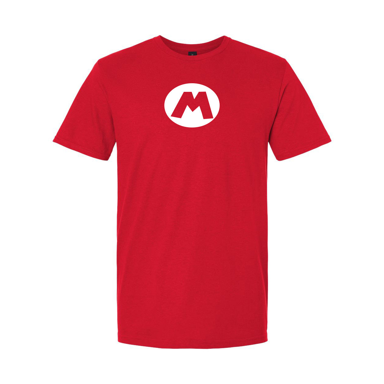 Custom Mario Hat Letter T-Shirt - Any Initial (A-Z) - Retro Gamer Tee