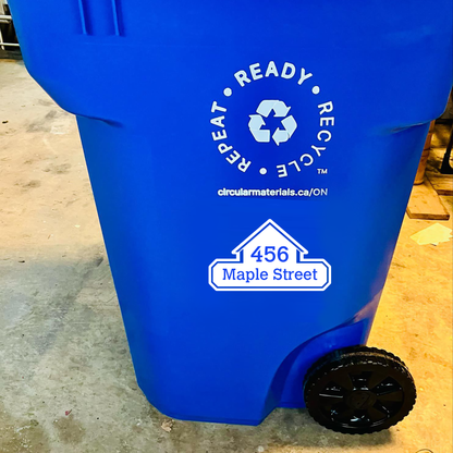 Custom Recycle/Green Bin UV DTF Sticker - 2 Pack