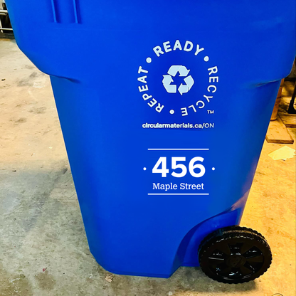 Custom Recycle/Green Bin UV DTF Sticker - 2 Pack