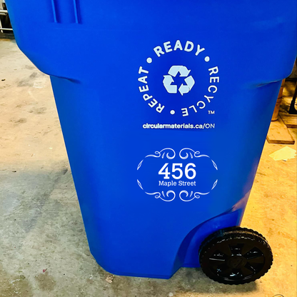 Custom Recycle/Green Bin UV DTF Sticker - 2 Pack