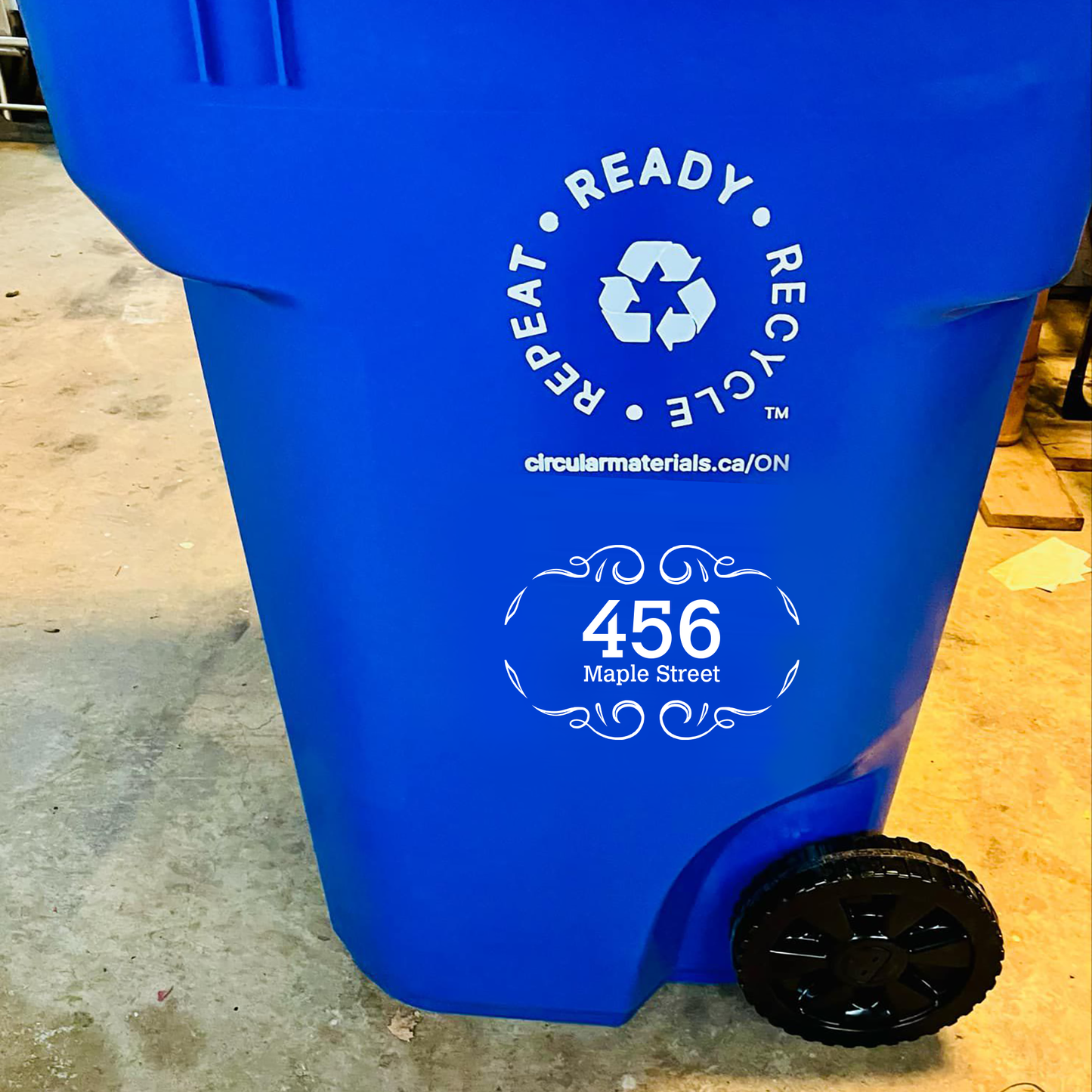 Custom Recycle/Green Bin UV DTF Sticker - 2 Pack