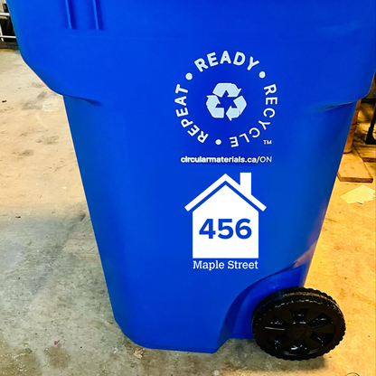 Custom Recycle/Green Bin UV DTF Sticker - 2 Pack