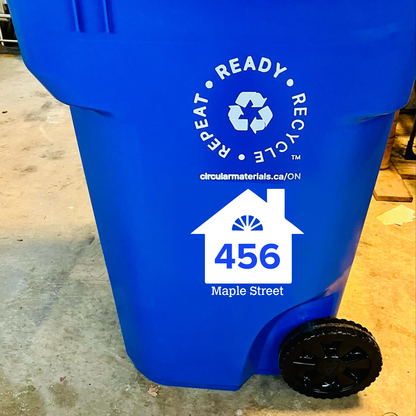 Custom Recycle/Green Bin UV DTF Sticker - 2 Pack