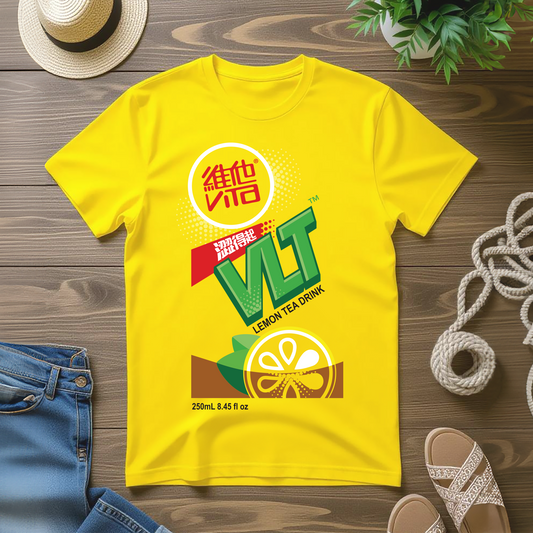 VLT Lemon Tea T-Shirt - Cute Graphic Tee for Tea Lovers